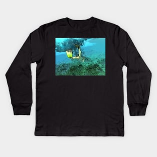 Snorkeling Kids Long Sleeve T-Shirt